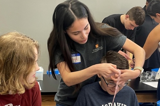 Students teach biology labs
