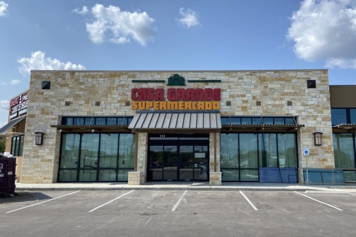 Casa Grande Supermercado will open on the corner of South First Street and FM 1626. (Sarah Hernandez/Community Impact)