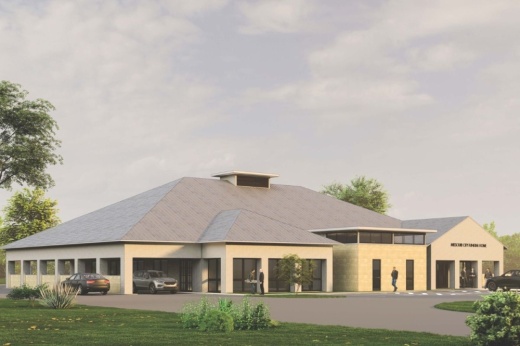 A new funeral home is coming to Missouri City in early 2025. (Rendering courtesy Anchor Construction)