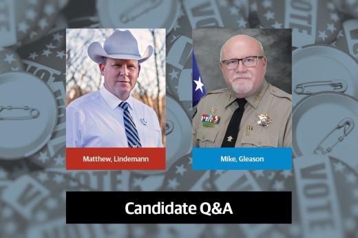 Two men pose for headshots in an election graphic.