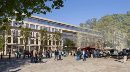 Image shows rendering of museum