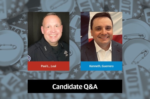 Two constable candidates' headshots in a graphic.