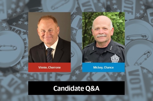 Graphic of two constable candidate headshots.