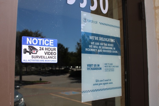 Signage at a Birdcall location