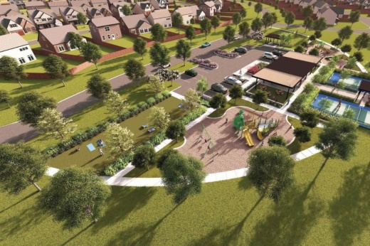 The Signorelli Company announced plans for amenities at its 256-acre master-planned community in Conroe. (Rendering courtesy The Signorelli Company)