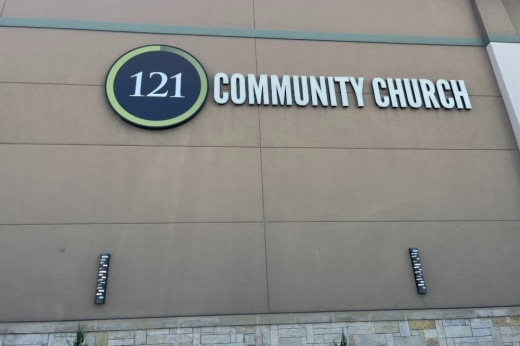 121 Community Church sign