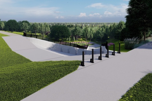 rendering of new dam