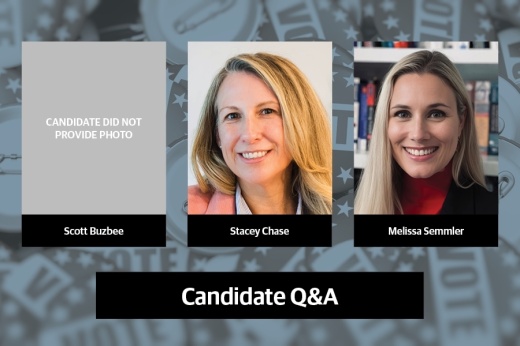 Incumbent Stacey Chase is running against challengers Scott Buzbee and Melissa Semmler for Position 6 on the Conroe ISD board of trustees. (Community Impact staff)