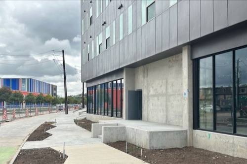 Officials are looking for an artist to create a mural on a 25-foot-long space on the exterior of a new Textile Lab & Entrepreneurship Center coming to the Gulfton and Sharpstown area. (Couresty Connect Community)