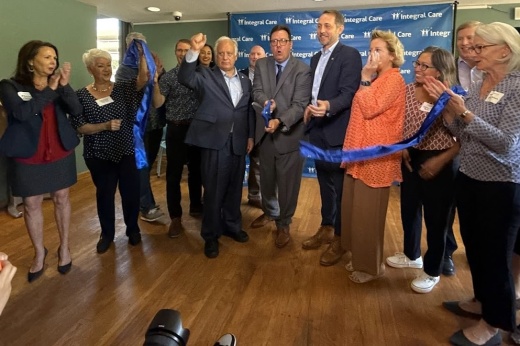 City of Austin, Travis County and Integral Care officials gathered Oct. 3 to celebrate the opening of the county's new therapeutic diversion center. (Courtesy Integral Care)