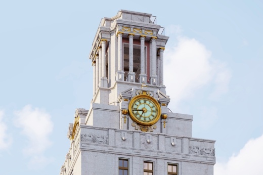 Crews are slated to begin exterior renovations in November on The University of Texas at Austin Tower. (Rendering courtesy The University of Texas at Austin)