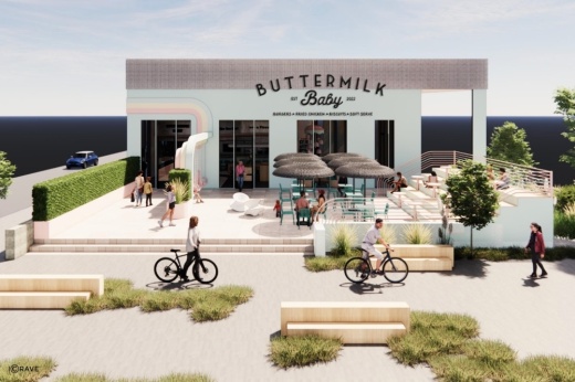 Another Buttermilk Baby is set to open in Sugar Land in mid-2025, representatives said. (Rendering courtesy Berg Hospitality Group)