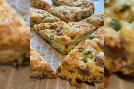 ham and jalapeno scones