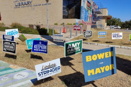 Austin election signs