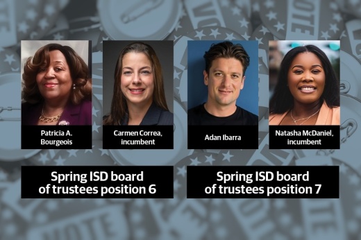 Two positions on the Spring ISD board of trustees are up for grabs in the Nov. 5 general election. (Martha Ambrose/Community Impact)