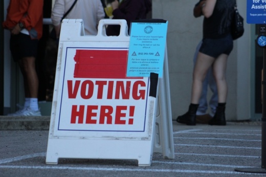 Polls closed at 7 p.m., although voters who were in line at 7 p.m. were still able to cast ballots. (Amira Van Leeuwen/Community Impact)