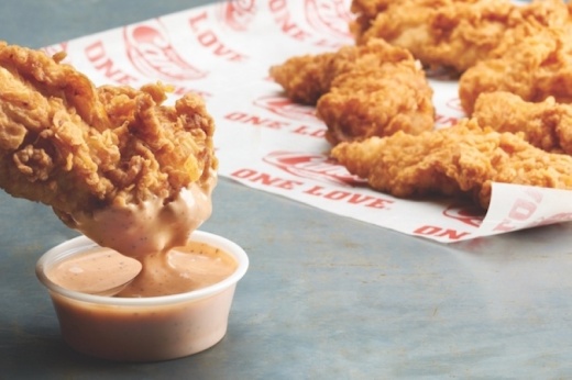 Raising Cane's offers a selection of chicken fingers and chicken sandwiches as well tailgate options that include as many as 100 chicken fingers. (Courtesy Raising Cane's Chicken Fingers)