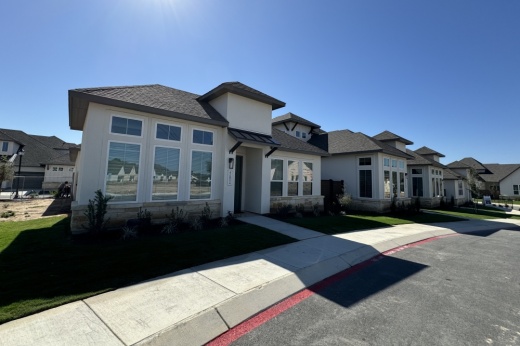 Located at 3253 North Loop 1604 East, the new neighborhood offers three bedroom townhomes in five floor plans. (Parks Kugle/Community Impact)