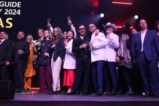 Chefs, bartenders, hospitality professionals and restaurateurs from Austin, Dallas, Fort Worth, Houston and San Antonio were recognized for their contributions to Texas diverse food scene at Texas' inaugural Michelin Guide Ceremony on Nov. 11. (Asia Armour/Community Impact)