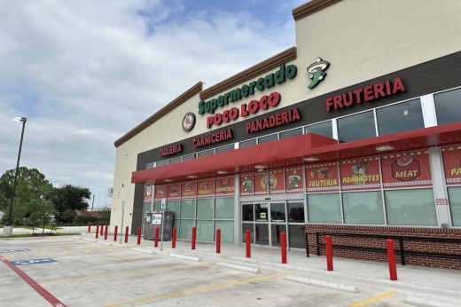 Poco Loco Supermercado opened its newest Kyle location at 1206 N. Burleson St. earlier this year. (Amira Van Leeuwen/Community Impact)