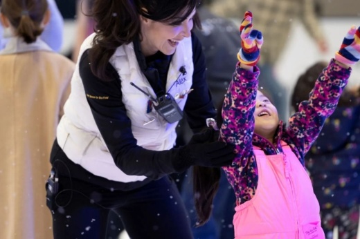 The Woodlands Town Center hosts ice skating during the 2024-25 winter season. (Courtesy The Woodlands Town Center)
