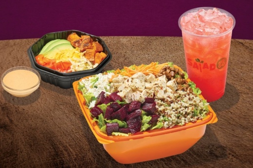 The franchise offers a variety of salads, wraps and breakfast burritos. (Courtesy Salad and Go)