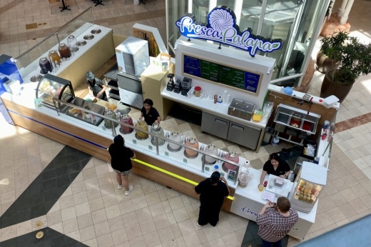 Fresca Palapa stand from above