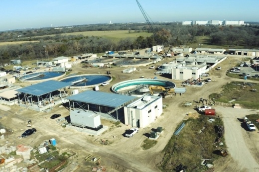 The city broke ground on the wastewater treatment facility in June. (Courtesy city of Pflugerville)