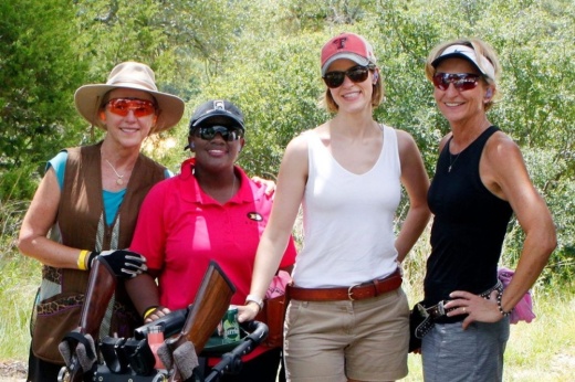 Four women with guns
