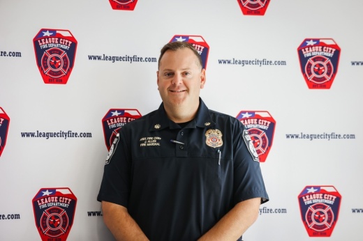 League City Fire Chief Jeffrey Allen was appointed to his new role on Oct. 4. (Courtesy League City)