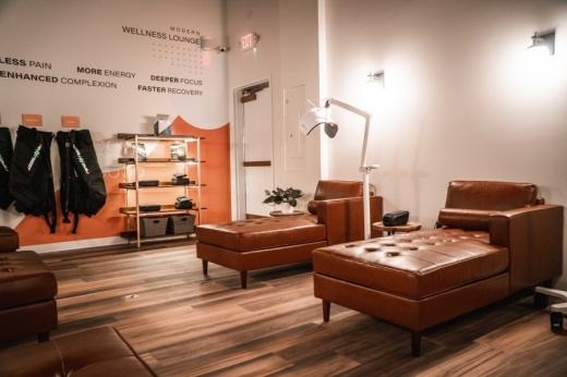 Rise Modern Wellness offers advanced holistic wellness services including cryotherapy, infrared sauna therapy, dry salt therapy, red light therapy, compression therapy and body sculpting. (Courtesy Rise Modern Wellness)