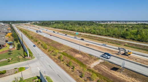 Segment F-2 of the Grand Parkway, which runs from Hwy. 249 to I-45, opened in 2016 with four lanes. Less than a decade later, two lanes are being added. (Courtesy Kevin Bondy)