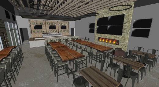 Cork & Growler will open in Prosper in 2025. It will have a similar atmosphere to the location in Frisco. (Rendering courtesy Cork & Growler)