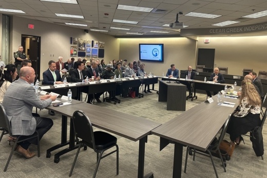 Galveston County school district superintendents and board presidents participated in a forum Dec. 2 with state legislators to discuss priorities ahead of the 2025 legislative session. (Courtesy Clear Creek ISD)