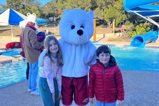 Participants pose for a photo at a previous Polar Bear Plunge event. (Courtesy City of Lakeway)