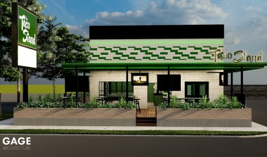 The Taco Stand will open in Montrose in 2025. (Rendering courtesy of The Taco Stand)