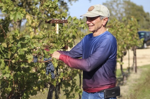 Alan Paradis is the owner of Paradis Vineyard and Winery. (Amira Van Leeuwen/Community Impact)