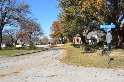 The intersection of Remington Terrace and Remington Drive West
