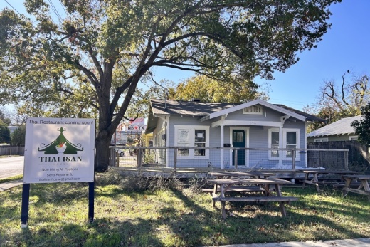restaurant space in a house zoned commercial