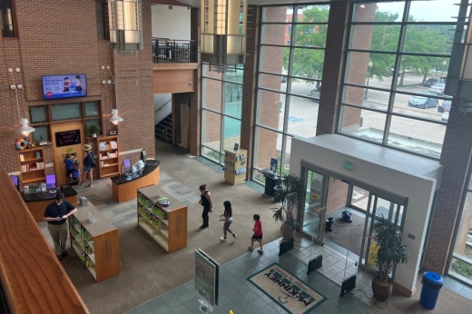 Hall Library lobby