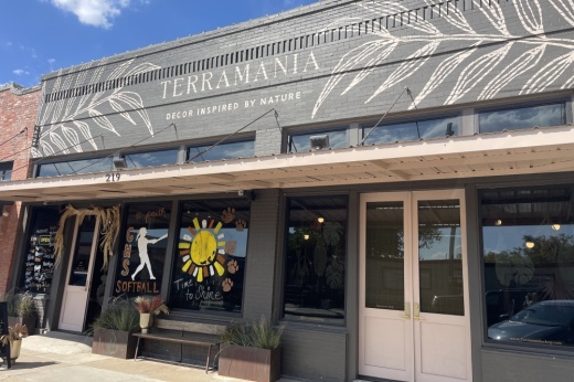 Terramania, located on Pecan Street in Celina, features home decor with Scandinavian influences. (Sam Pontius/Community Impact)