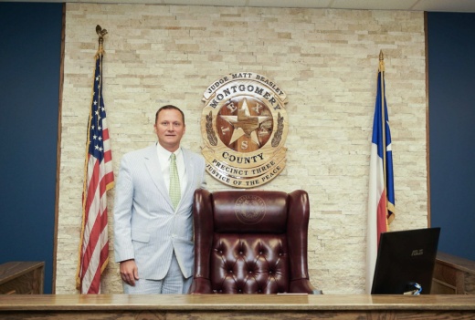 Matt Beasley at a podium