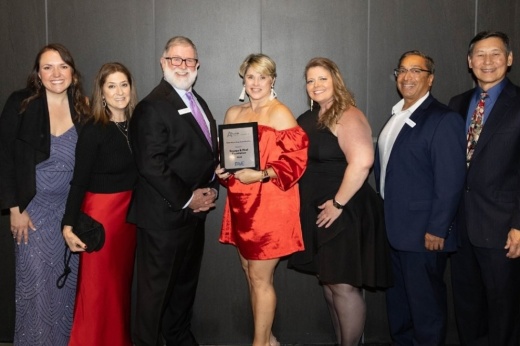 The Engage & Heal Foundation is presented with the FAVE Way to Keep Austin Healthy award. (Courtesy Engage & Heal Foundation)