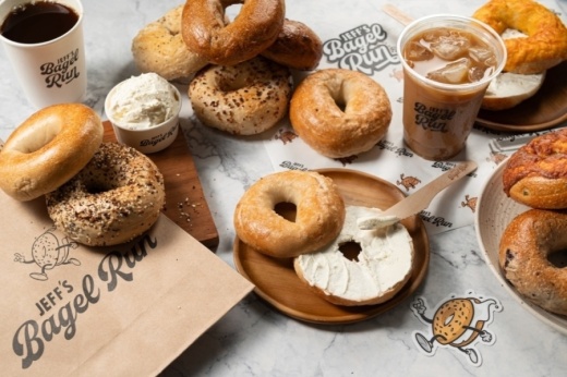 Florida-based bagel chain Jeff’s Bagel Run is coming to Bay Area Boulevard in mid-2025, said Catriona Harris, Jeff’s Bagel Run’s vice president of marketing. (Courtesy Jeff's Bagel Run)