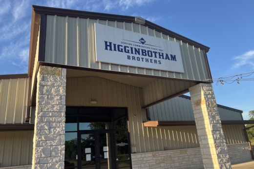 The entrance to Higginbotham Brothers