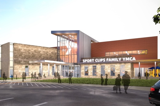 A rendering of the future Georgetown YMCA facility.