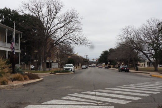 West Blanco street next to Main Plaza Park