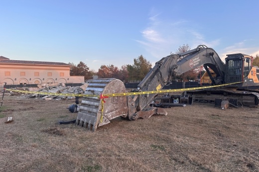 Construction on the Heroes Park property