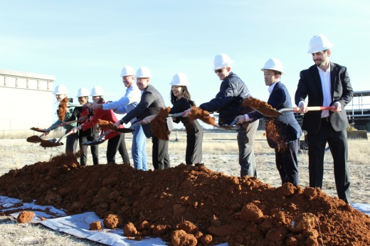 Officials with The Mix development and the city of Frisco celebrated the groundbreaking of The Mix on Jan. 16. (Alex Reece/Community Impact)