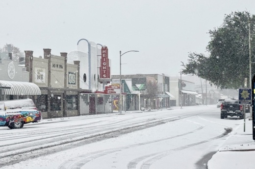 Houston received approximately four inches of snow Jan. 21-22 during Winter Storm Enzo. (Jesus Verastegui/Community Impact)